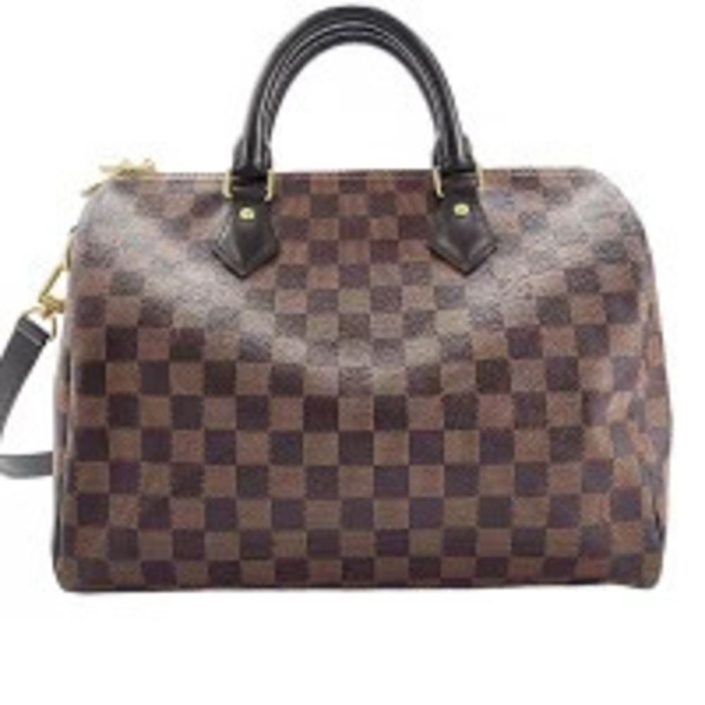 Louis Vuitton Damier Speedy Bandouliere Boston Bag Brown